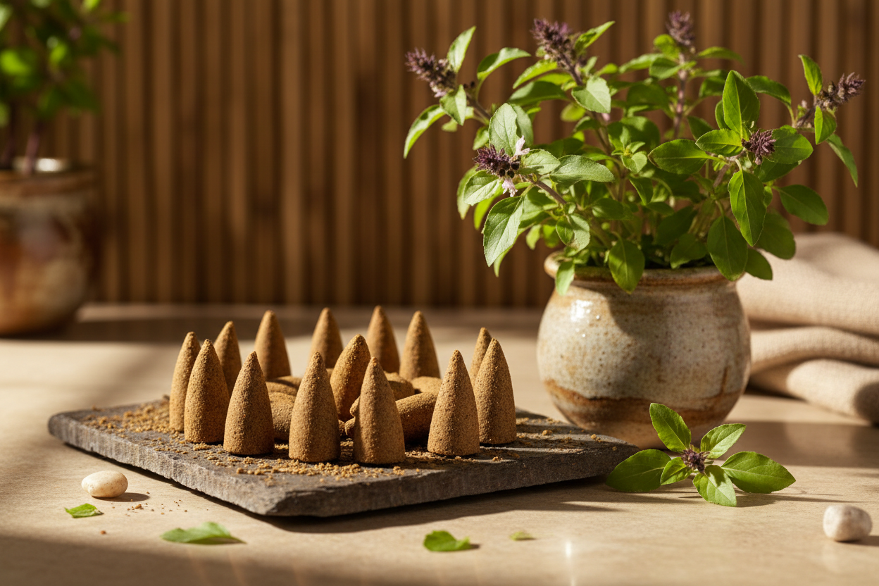 Incense Cones - Tulsi Basil